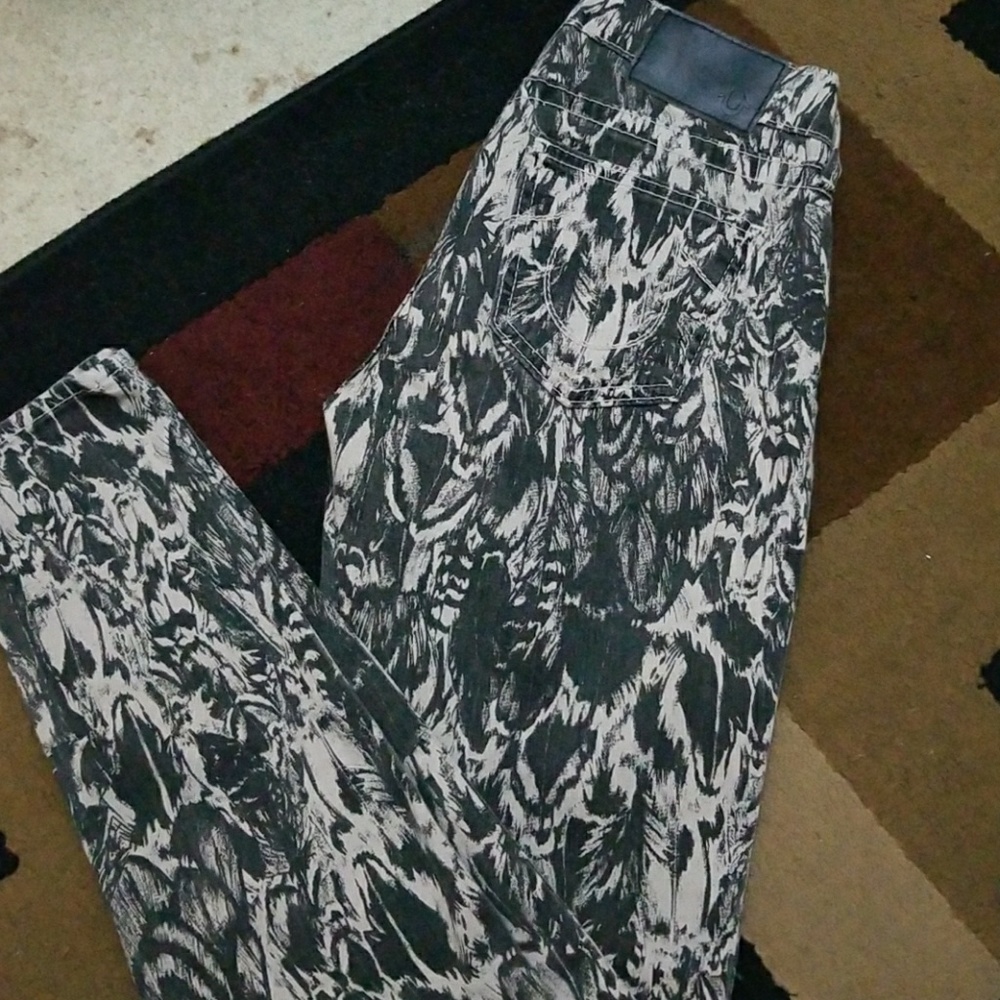 True Religion Casey camo skinny jeans